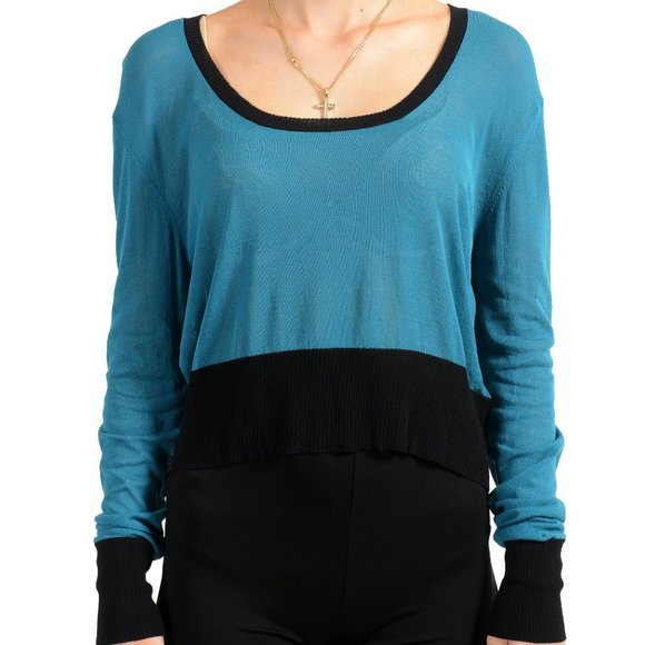 Maison Margiela MM6 Women's Long Sleeve Boatneck Sweater US M IT 42 - Picture 1 of 5